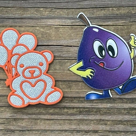 Iron On Patches Lot of 2 Applique Patches For Clothes Craft Jacket Patches X2 - Picture 3 of 8